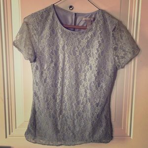 Lace detail top
